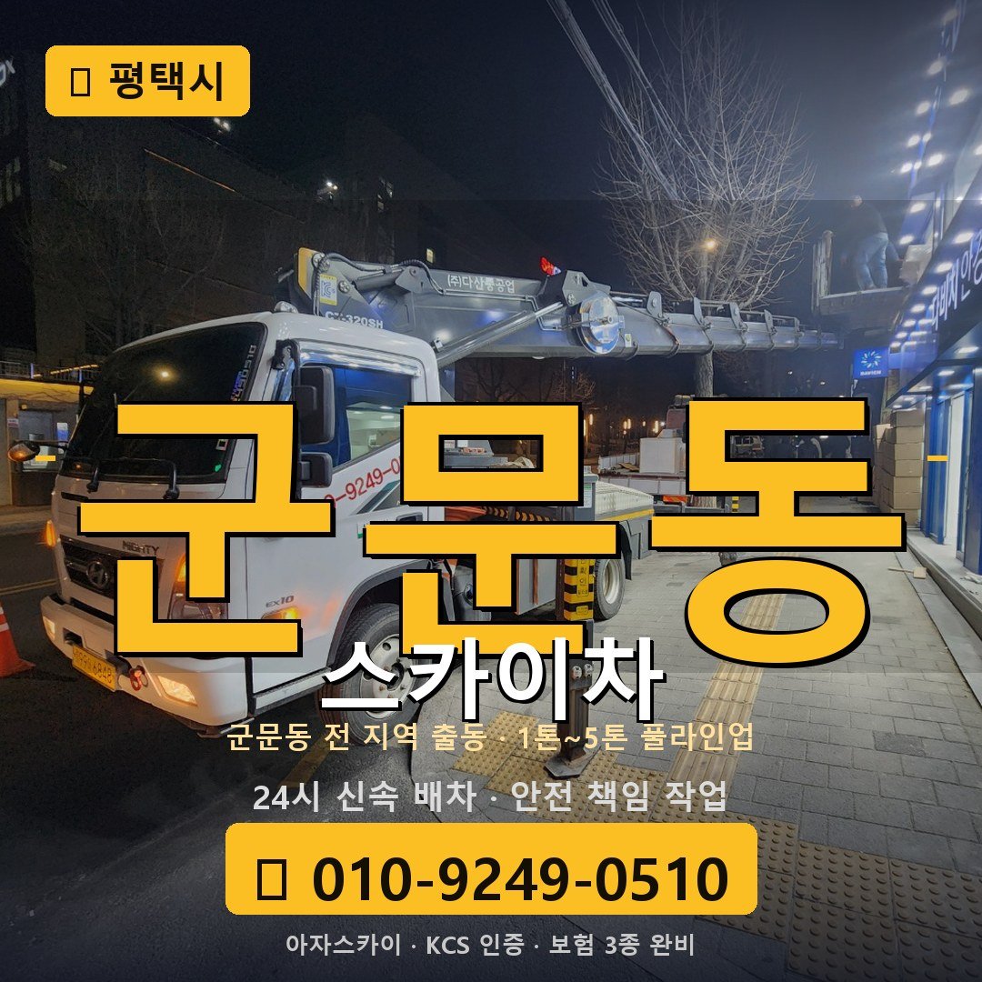 평택 군문동 스카이차 - 아자스카이