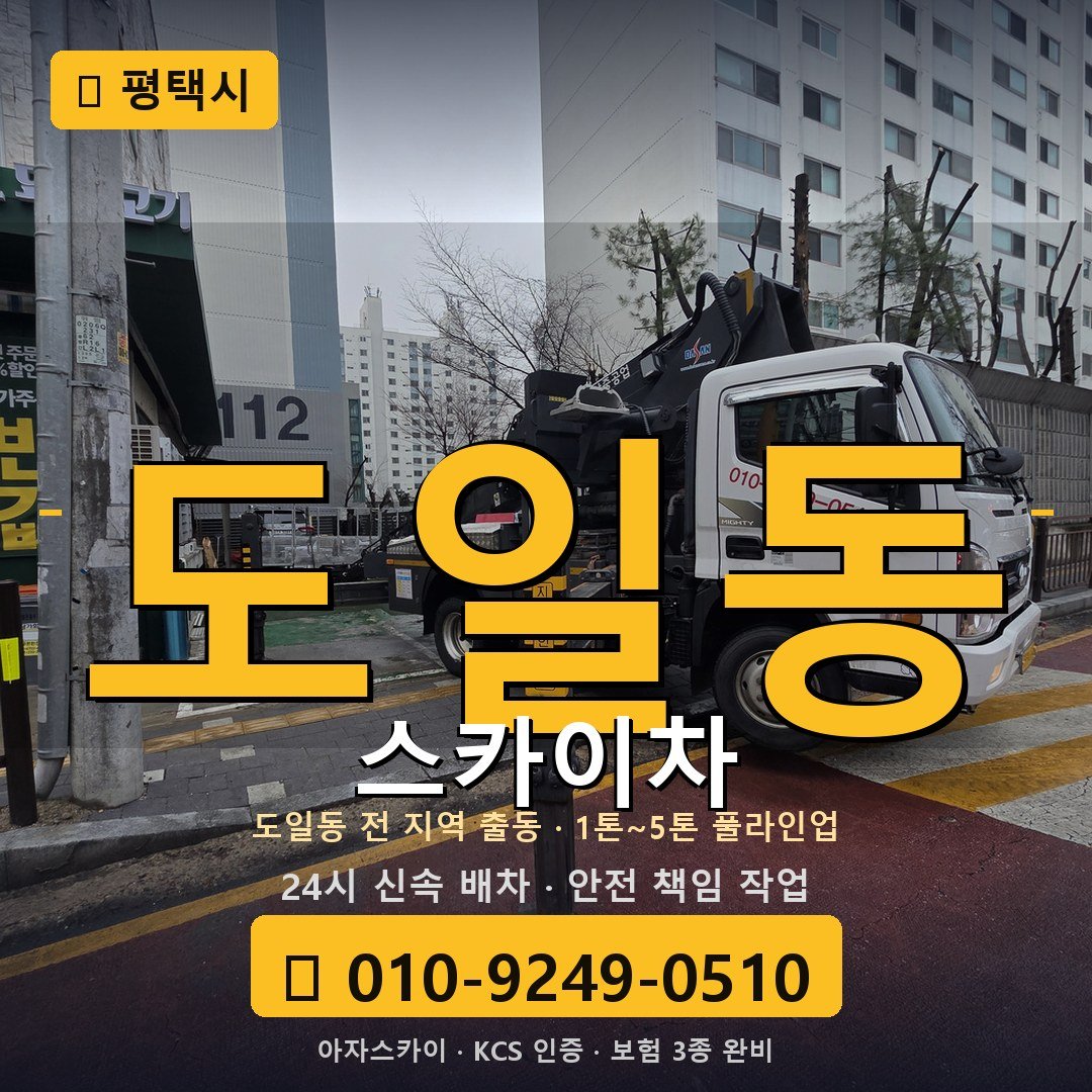 평택 도일동 스카이차 - 아자스카이