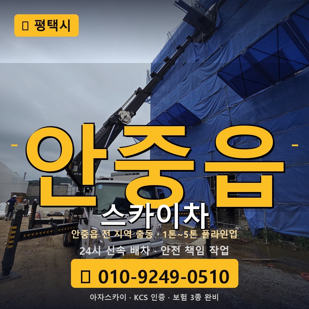 평택 안중읍 스카이차 - 아자스카이