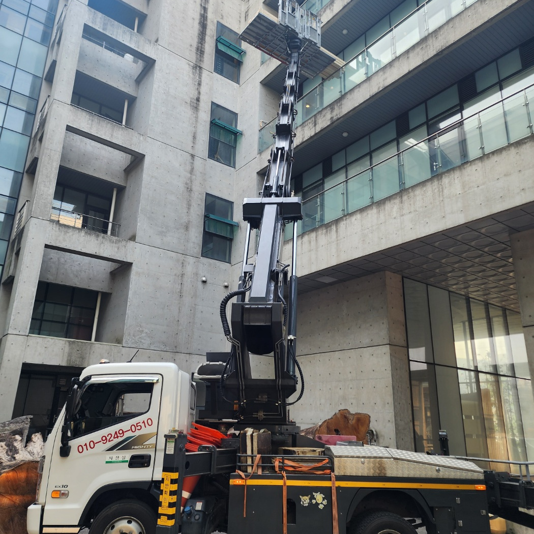 간판 LED 스카이차 작업사진